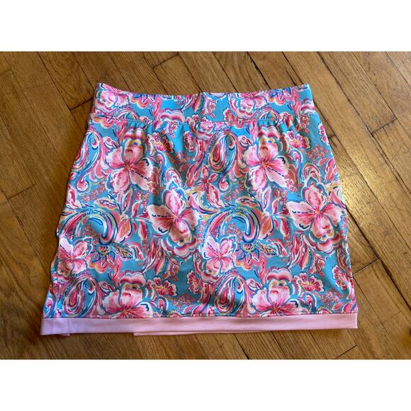 Stella Parker Sport Blue and Pink Mini Sport Skirt Skort Womens Medium - Picture 7 of 7